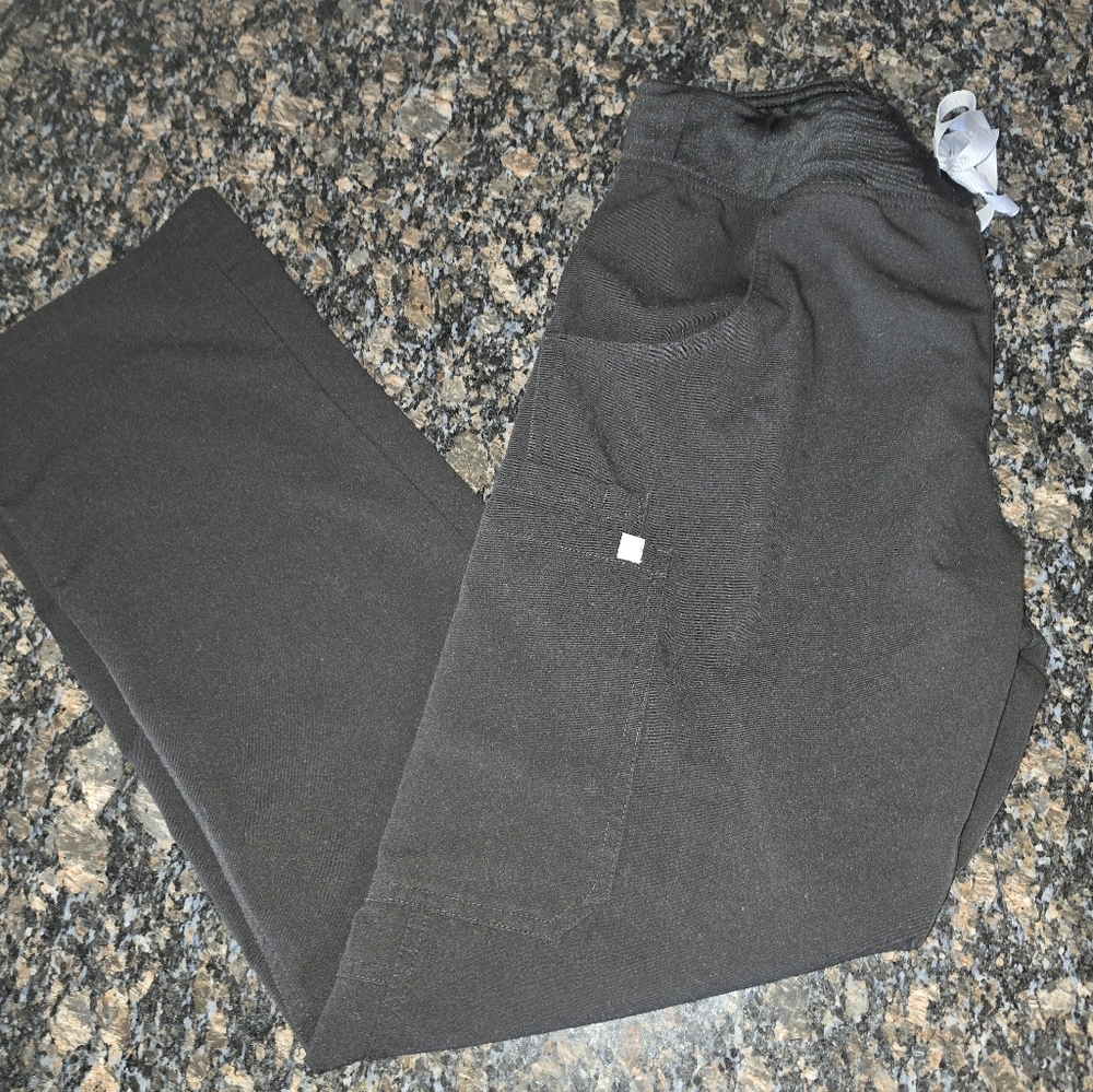 Womens sz Med Figs Scrub Bottoms Black
